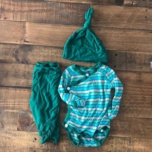 Kickee Pants kimono set